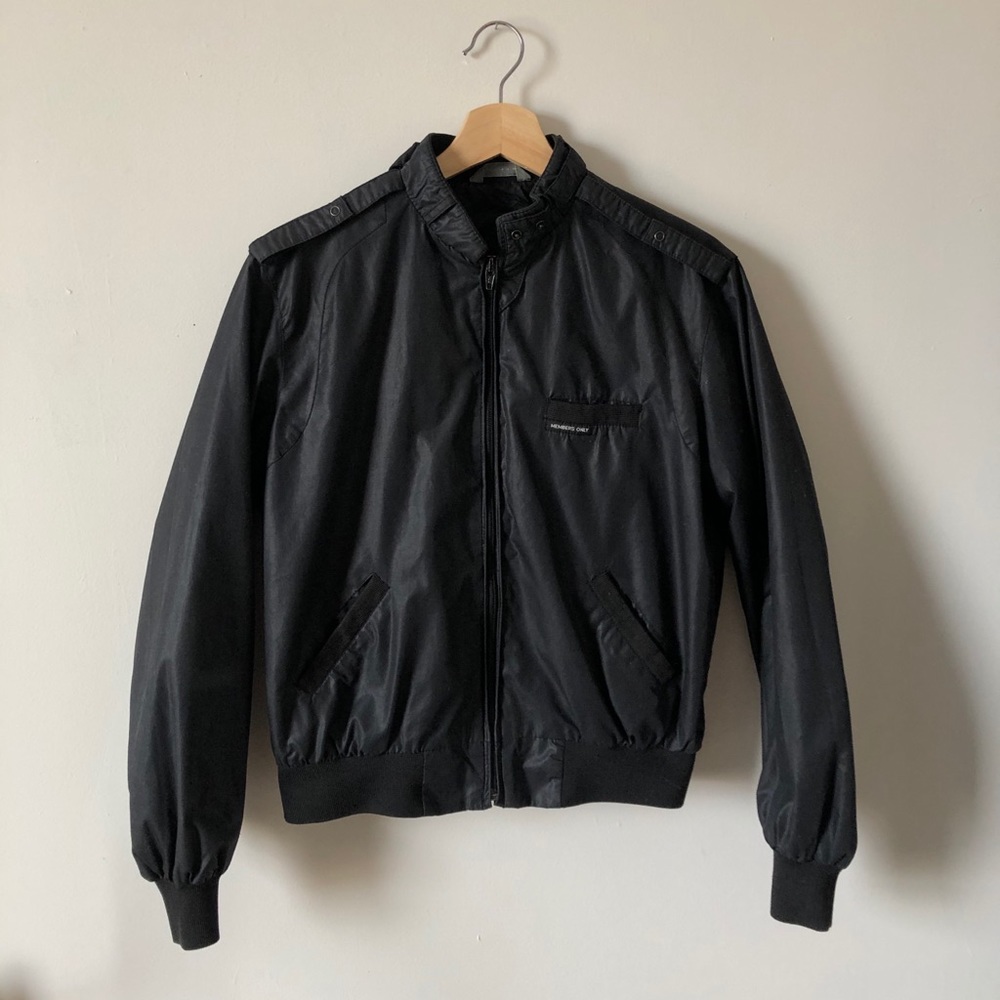 Members Only Black Bomber Jacket